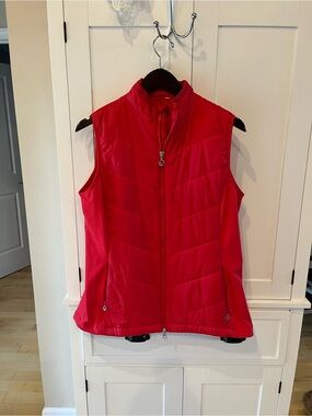 Callaway Red Quilted Sleeveless Vest